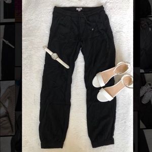 Black cargo pants